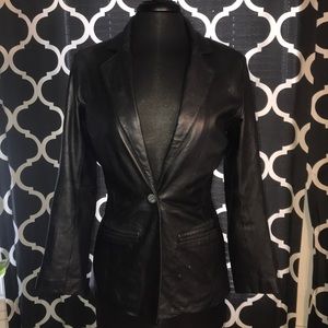 Hillard & Hanson lamb skin Jacket